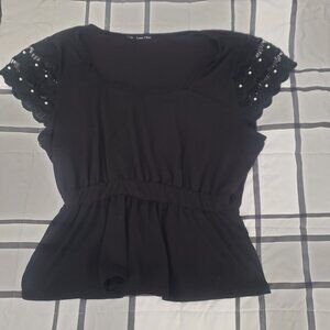 Lot of 3 Black Short Sleeve Shirts Various Styles All Size XL